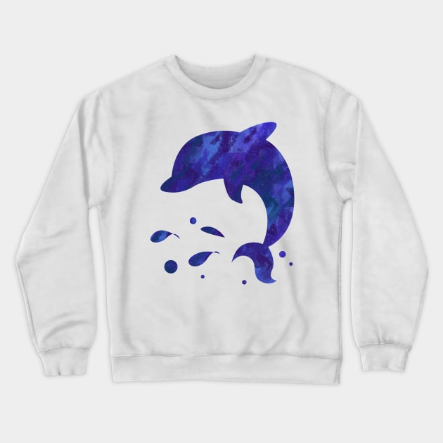 Dolphin Ocean Crewneck Sweatshirt by Imutobi